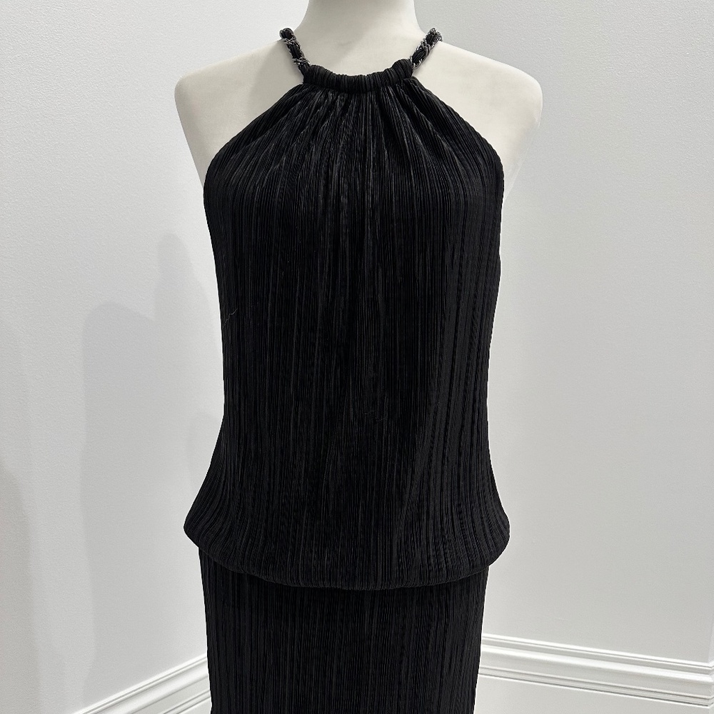 Laundry by Shelli Segal Women's Halter Dress Size 4 Black - New With Tags